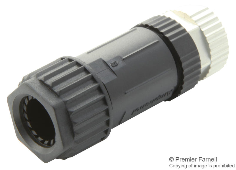 Amphenol LTW M12S-04BFFB-SL7002 Sensor Connector 4 Pole M12 Receptacle M Series Female Positions Screw Socket