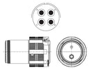 Amphenol Aerospace TVM06DS-25L-22R Circular Conn Plug 25L-22 4POS