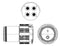 Amphenol Aerospace TVM06DS-25L-22R Circular Conn Plug 25L-22 4POS