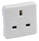 PRO Elec 1518C WHT Mains Adapter UK US 10 A White Plastic Body 250 V