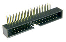 Multicomp PRO MP008647 Pin Header Wire-to-Board 2 mm Rows 30 Contacts Through Hole Right Angle MCP 2MM RA