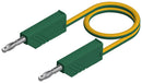 Hirschmann Test and Measurement 934507188 Lead 4mm Stackable Banana Plug 60 VDC 32 A Green Yellow 1.5 m