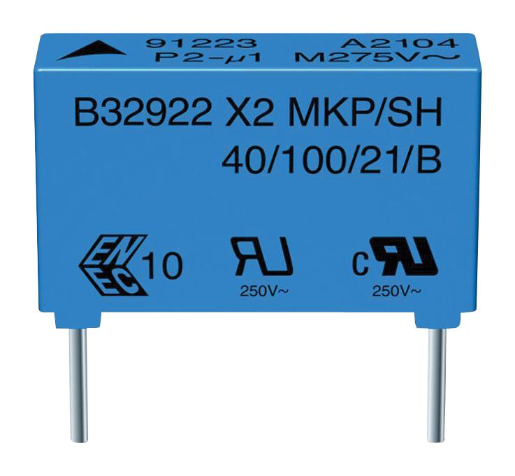 Epcos B81141C1103M000 Safety Capacitor 10000 pF X1 B81141 Series 440 V PET (Polyester)