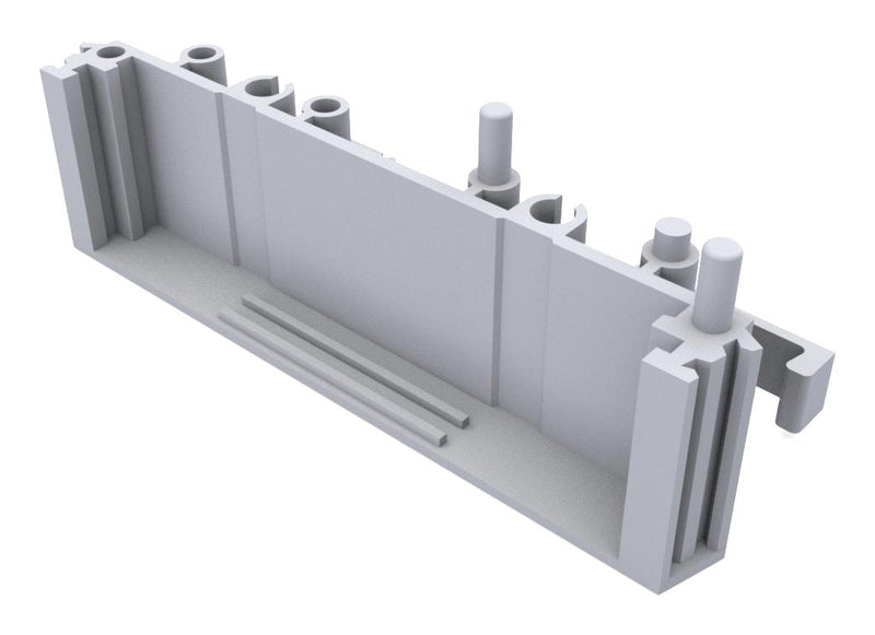 Camdenboss CIME/M/SEF2250S CIME/M/SEF2250S End Section With Foot Empty Modular Interface Support 72mm Width Pcbs Mini Series