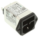 TE Connectivity 2-6609115-2 IEC Filter 0.101 &micro;F 250 VAC Standard 6 A Quick Connect 930 &micro;H