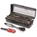 Wiha 74996 Compact &quot;Go Box&quot; 34 Piece Premium Bit Set With Ratchet and 1/4&quot; Holder 55X0936