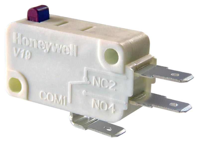 Honeywell V19T16-EC100 Microswitch Standard Pin Plunger SPST-NC Quick Connect 16 A