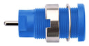 Schutzinger SEB 8632 NI / BL Banana Test Connector Jack Panel Mount 24 A 1 kV Nickel Plated Contacts Blue