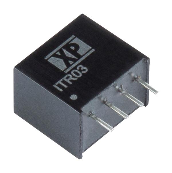 XP Power ITR0312S12 Isolated Through Hole DC/DC Converter 1:1 3 W 1 Output 12 V 250 mA