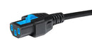 Schurter 3-133-809 Mains Power Cord IP54 IEC 60320 C13 to Free End 2 m 10 A 250 VAC Black New