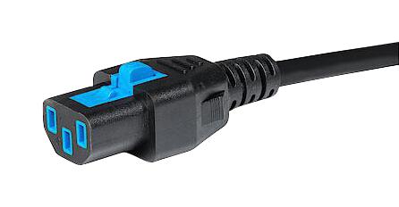 Schurter 3-133-825 Mains Power Cord CN IEC 60320 C13 to Free End 2 m 10 A 250 VAC Black New