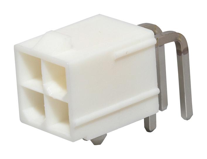 Molex 26-01-3128 Wire-To-Board Connector 4.2 mm 4 Contacts Header Mini-Fit Jr. 5569 Series Through Hole 2 Rows