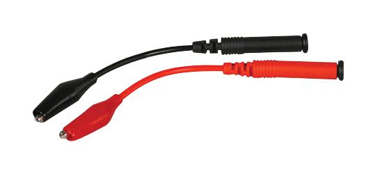 B&K Precision TL LCR Test Lead Set 4mm Banana Plug Shrouded Alligator Clip Black Red 127 mm