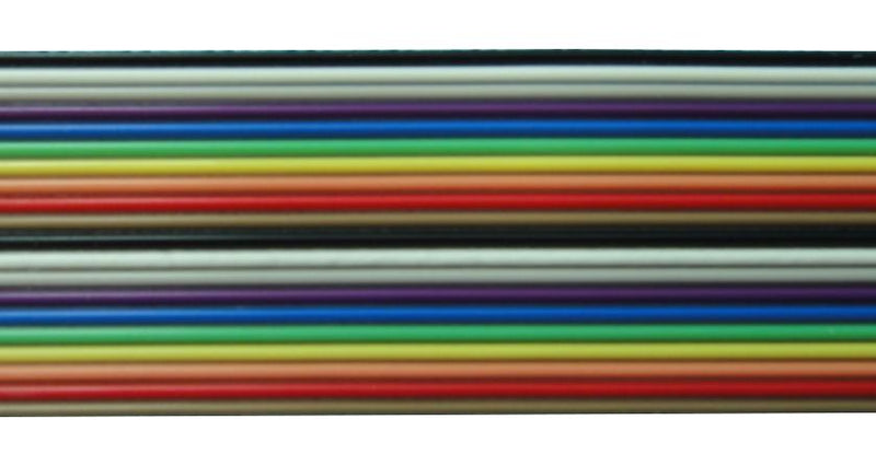 PRO Power R2651DTSY20AC85 Ribbon Cable Per Metre Colour Coded Unscreened 20 Core 28 AWG