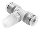 Festo NPQP-T-R38-Q12-FD-P10 Pneumatic Fitting Push-In T-Fitting R3/8 10 bar 12 mm PP (Polypropylene) Npqp