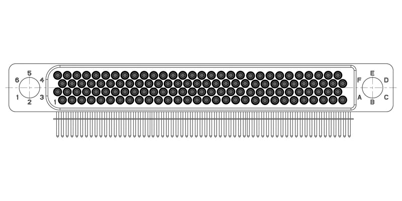 Amphenol Aerospace HDB-D4-120M042X HDB-D4-120M042X Rect Power Conn HDR 120POS 4ROW