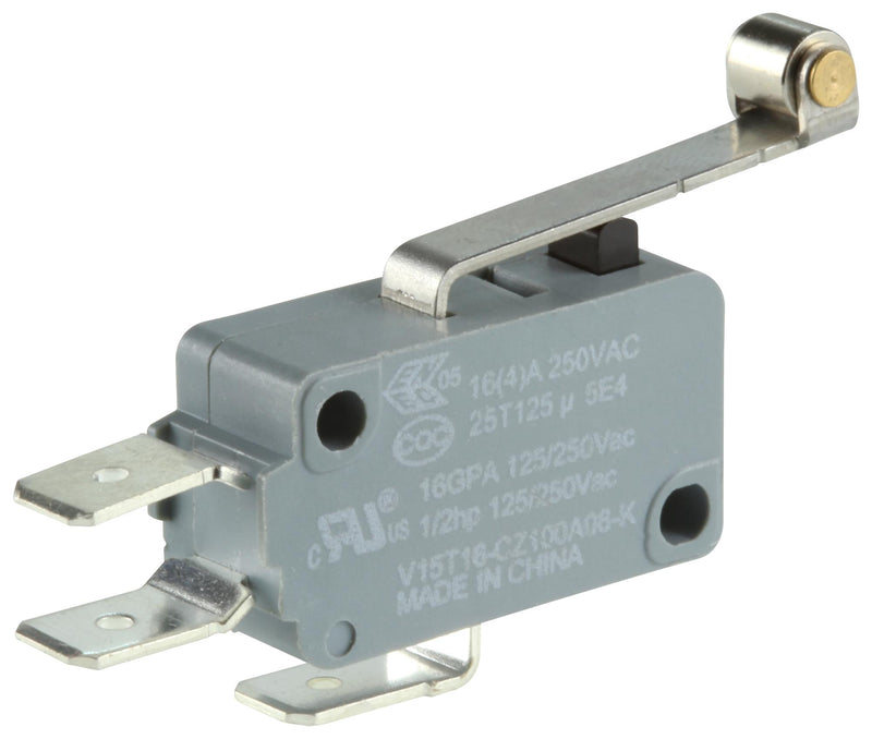 Honeywell V15T16-CZ100A06-K Microswitch Standard Roller Lever Spdt Quick Connect 16 A