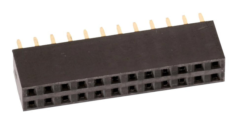 Wurth Elektronik 61301821821 PCB Receptacle Board-to-Board 2.54 mm 2 Rows 18 Contacts Through Hole Mount WR-PHD