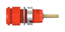 Staubli 65.9194-22 65.9194-22 Banana Test Connector 2mm Receptacle Panel Mount 10 A 600 V Gold Plated Contacts Red