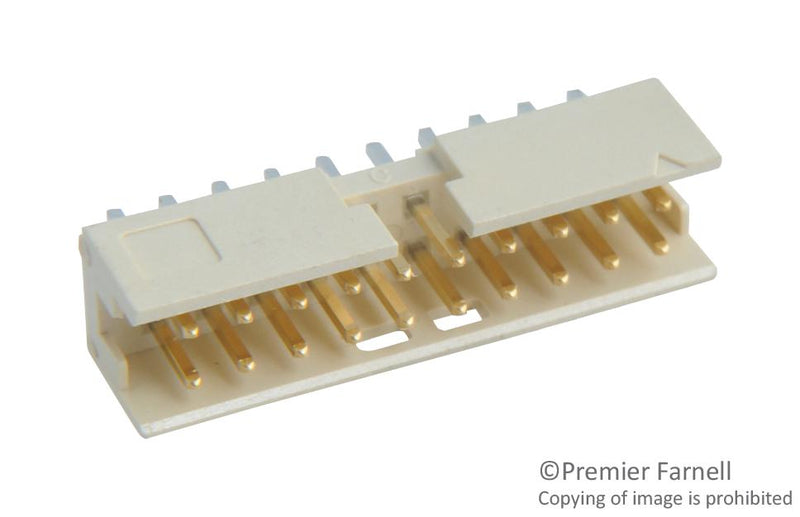 Amphenol Communications Solutions 98414-G06-20LF Pin Header Wire-to-Board 2 mm Rows 20 Contacts Through Hole FCI Minitek