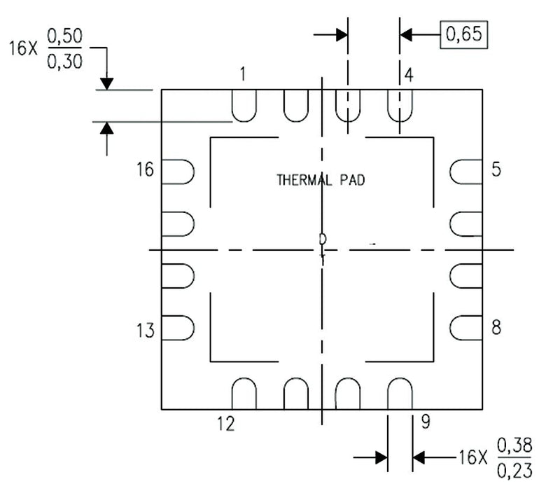 Texas Instruments THS4509RGTT Differential Amplifier 1 Amplifiers 4 mV 10 dB 2 GHz -40 &deg;C 85