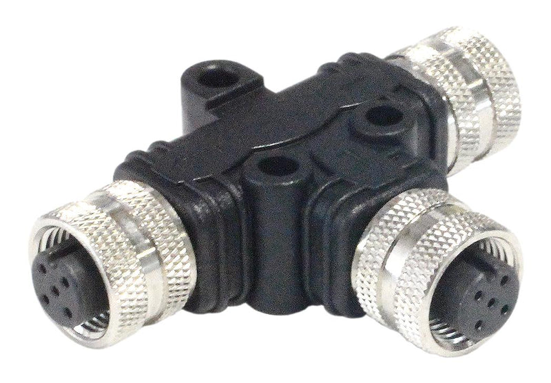 Bulgin Limited PXPPVC12TSFF05AFBBFB. Sensor Splitter 5P M12 RCPT-2XM12 Rcpt