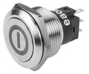 EAO 82-6151.2000.B001 Vandal Resistant Switch Engraved On / Off Series 82 22 mm Spdt Maintained Round Flush