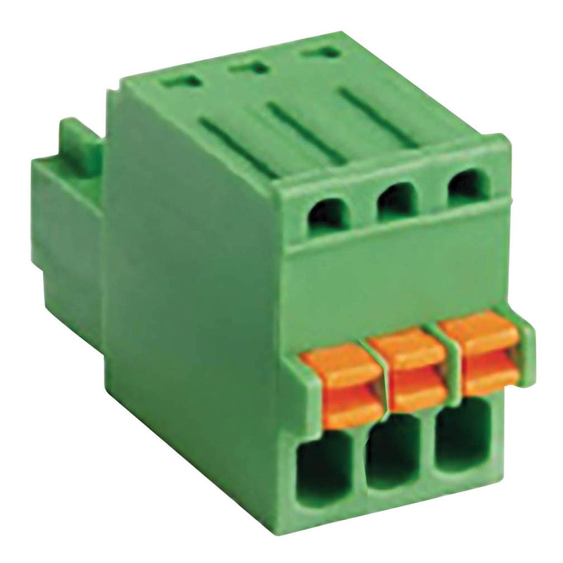 Camdenboss CSTBP92HC/3 Pluggable Terminal Block 2.5 mm 3 Ways 26AWG to 20AWG 0.5 mm&sup2; Push In 5 A New