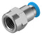 Festo QSF-1/4-8-B Pneumatic Fitting Push-In G1/4 14 bar 8 mm Brass QSF