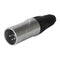 Stellar Labs CX3M001-4P XLR Male 4P Connector Silver / Black 28AC8314