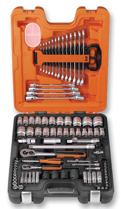 BAHCO S87+7 1/4"- 1/2" Socket Set with Combination Spanners, 94 Piece