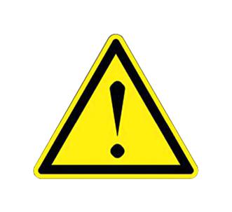 Panduit PESW-B-9Y Label ISO General Caution Symbol Warning 25.4mm Triangle Vinyl Black on Yellow 10