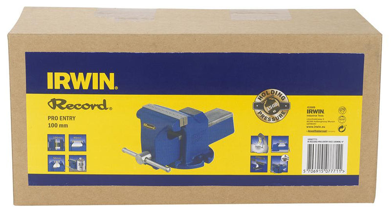 Irwin Record 10507771 10507771 4" (100mm) Pro Entry Mechanics Vice