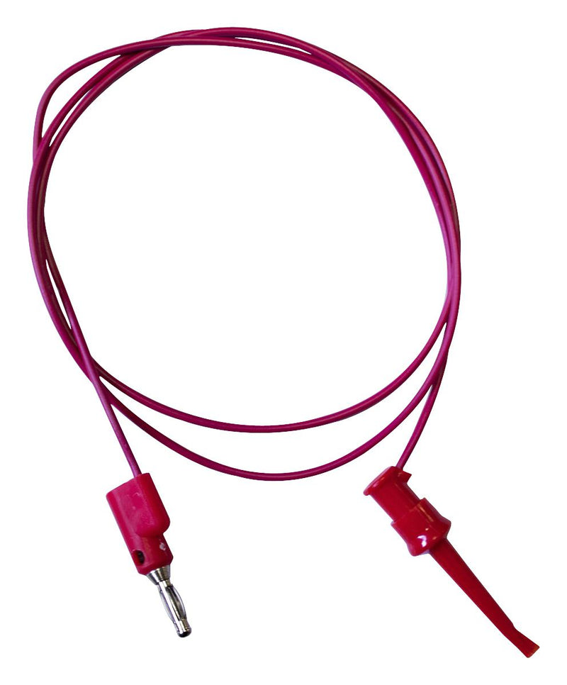 Mueller Electric BU-P3782-24-2 Grabber to Banana Plug Test Lead Miniature Hook Clip 4mm Stackable 24 " 609.6 mm