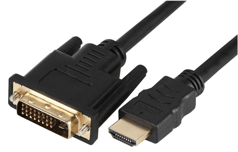 PRO Signal PSG91378 PSG91378 High Speed Hdmi Lead Male to DVI-D Gold Plated Connectors 5m Black