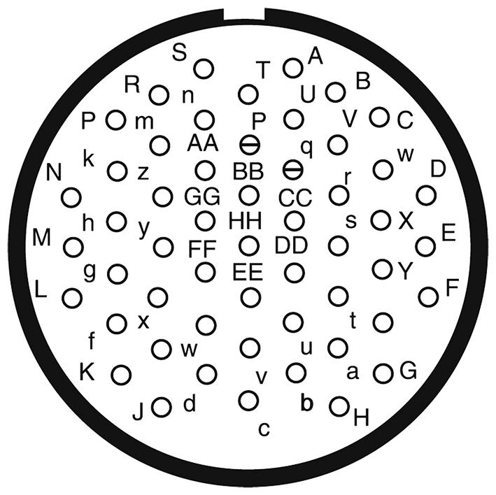 Amphenol LTD D38999/20WH53SA-LC D38999/20WH53SA-LC Circular Connector MIL-DTL-38999 Series III Wall Mount Receptacle 53 Contacts
