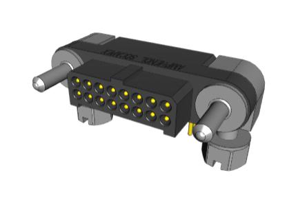 Amphenol Socapex MHDAS2M016YCE11 MHDAS2M016YCE11 Pin Header Board-to-Board 1.27 mm 2 Rows 16 Contacts Through Hole Right Angle Mhdas