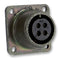 AMPHENOL MS3102A16S-1S Circular Connector, MIL-DTL-5015 Series, Box Mount Receptacle, 7 Contacts, Solder Socket, Threaded