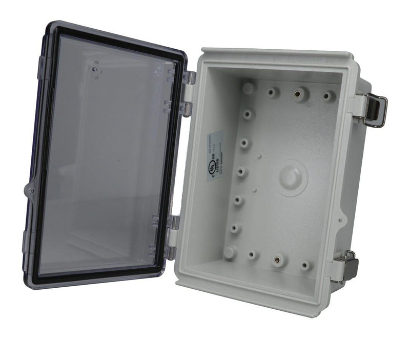 BUD Industries PTQ-11044-C PTQ-11044-C Enclosure Multipurpose PC GREY/CLEAR