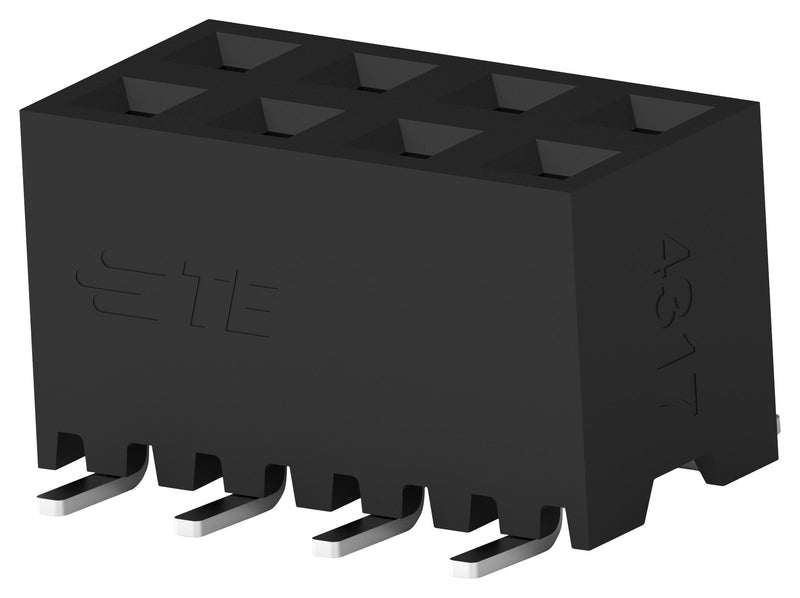 TE Connectivity 2314846-8 PCB Receptacle Board-to-Board 2 mm Rows 8 Contacts Surface Mount Ampmodu Series