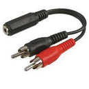 PRO Signal PSG03484 Cable 3.5MM Stereo JACK-2 RCA Plug 6FT