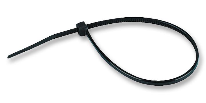 PRO POWER CV200W Cable Tie, Nylon 6.6 (Polyamide 6.6), Black, 203 mm, 4.6 mm, 55 mm