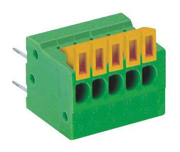 MULTICOMP MC000005 Wire-To-Board Terminal Block, 2.54 mm, 6 Ways, 26 AWG, 20 AWG, Push In