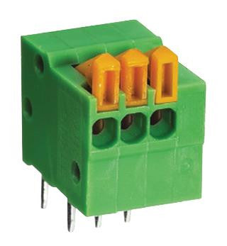 MULTICOMP MC000012 Wire-To-Board Terminal Block, 2.54 mm, 5 Ways, 26 AWG, 20 AWG, Push In