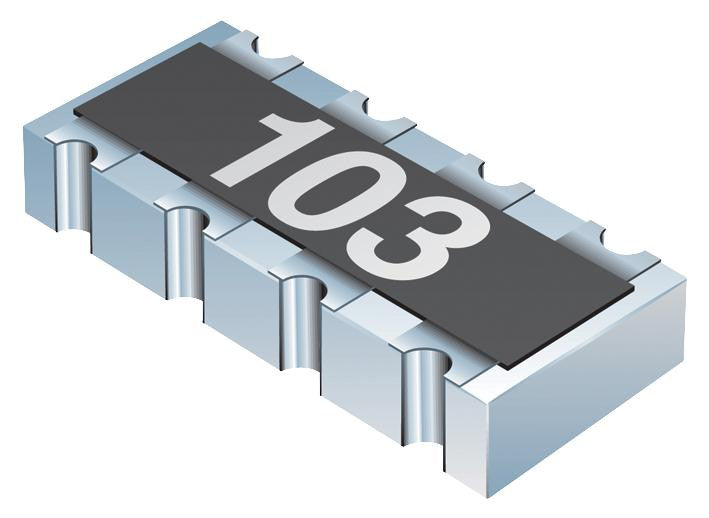 BOURNS CAY10-510J4LF Fixed Network Resistor, 51 ohm, 25 V, 4 Elements, Isolated, 0804 [2010 Metric], 63 mW