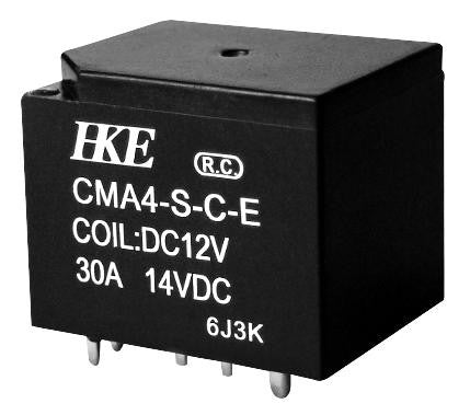 MULTICOMP MCCMA4-S-DC12V-C-E Automotive Relay, CMA4 Series, SPDT, 12 VDC, 30 A, Through Hole, Solder