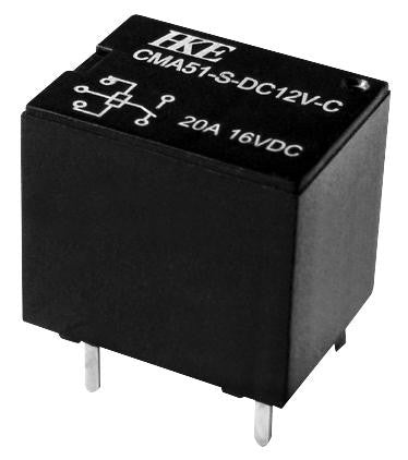 MULTICOMP MCCMA51-S-DC12V-C Automotive Relay, CMA51 Series, SPDT, 12 VDC, 20 A, Through Hole, Solder