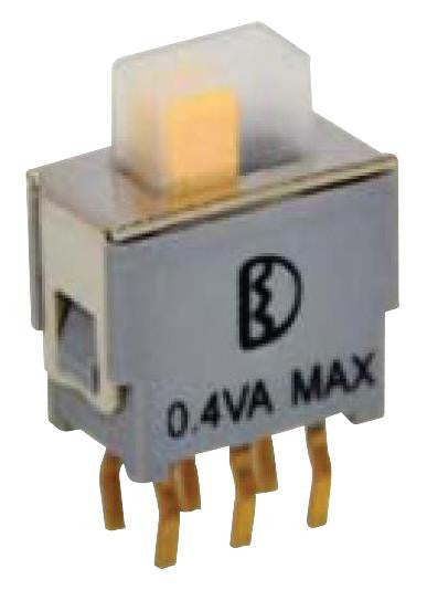 MULTICOMP MC5SED1S105M2RES Slide Switch, DPDT, On-None-On, Through Hole, 400 mA, 48 V