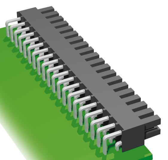 SAMTEC IPS1-110-01-L-D-RA Board-To-Board Connector, Right Angle, 2.54 mm, 20 Contacts, Receptacle, IPS1 Series, Through Hole