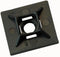 Partex HFC2/4BLACK HFC2/4BLACK Self Adhesive Cable Tie Mounts 28 x 28mm 100 Pack